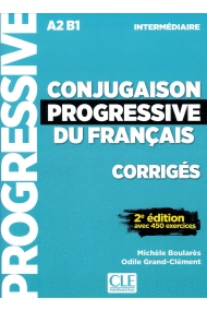 Coberta de Conjugaison progressive du français. Niveau intermédiaire. Corrigés. per le Scuole superiori