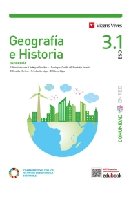 Cubierta de Geografía e Historia 3 (3.1 Geografía 3.2 Geografía) (Comunidad en Red)