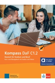 Coberta de Kompass daf C1.2, libro del alumno y de ejercicios edicion hibrida allango