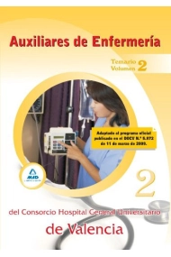 Cubierta de Auxiliares de enfermería del consorcio hospital general universitario de valencia. Temario. Volumen ii