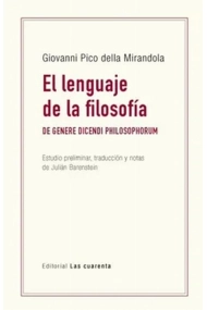 Cubierta de El lenguaje de la filosofía (De genere dicendi philosophorum)