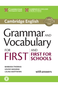 Cubierta de Grammar and Vocabulary for First and First for Schools Book with Answers and Audio