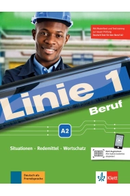 Cover von Linie 1 Beruf A2 Situationen, Redemittel, Wortschatz Kurs- und Übungsbuch mit Audios