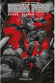 Cubierta de Star Wars Boba Fett: Blanco, negro y rojo