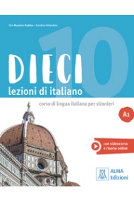 Cubierta de Dieci A1 Lezioni di italiano Libro + ebook interattivo 