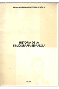 Cubierta de Historia de la bibliografía española