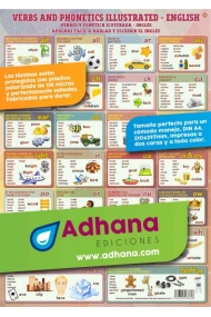 Cubierta de Lámina LD-IN-869 -Verbs and phonetics Illustrated - English - Verbos y fonética ilustrada