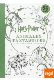 Coberta de Harry Potter- Animales fantásticos. Mini libro para colorear