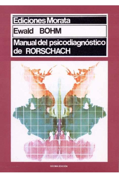 Coberta de Manual del psicodiagnóstico de Rorschach — Ewald Bohm