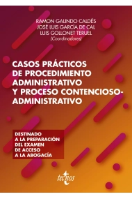 Cubierta de Casos prácticos de procedimiento administrativo y proceso contencioso-administrativo