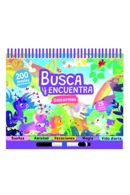 Cubierta de Espiral. Busca y encuentra unicornios