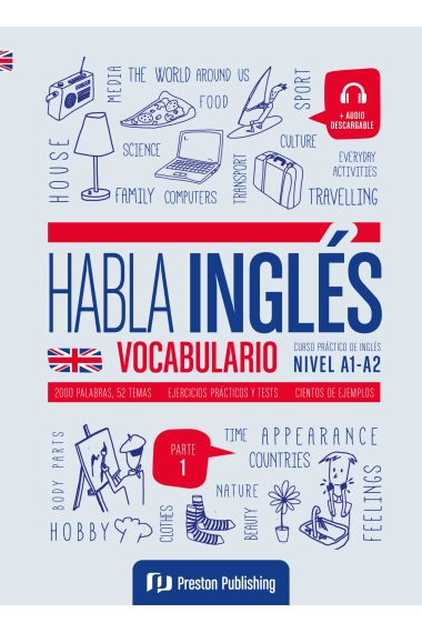 Cubierta de Habla inglés. Vocabulario 1 (A1-A2) — Aa. Vv.