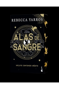 Cubierta de Alas de sangre. Edición especial limitada con cantos decorados