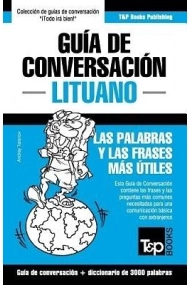 Cover of Guía de Conversación Español-Lituano y Vocabulario Temático de 3000 Palabras