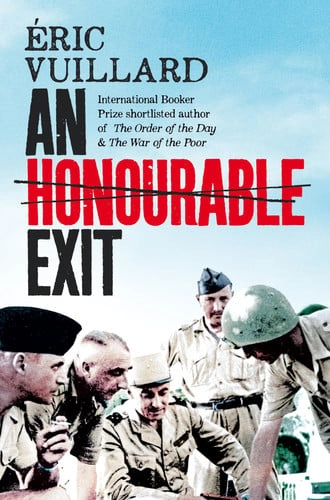 Cubierta de Honourable Exit — Éric Vuillard
