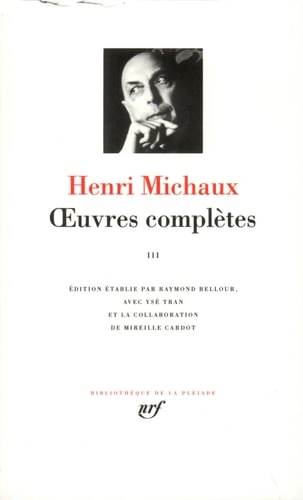 Coberta de Uvres complètes — Henri Michaux