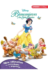 Coberta de Blancanieves y los Siete enanitos libro educativo con actividades y pegatinas