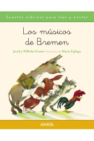 Cubierta de Los músicos de Bremen