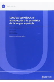 Cover von Lengua española III. Introducción a la gramática de la lengua española