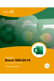 Cubierta de Aprender Excel 365/2019 con 100 ejercicios prácticos