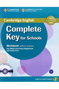 Cubierta de Complete Key for Schools (English for Spanish Speakers) Workbook without answers with Audio CD 