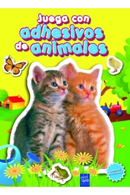 Coberta de Juega con adhesivos de animales (amarillo)