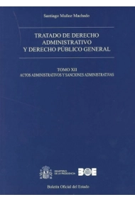 Coberta de Tratado de derecho administrativo y derecho público general. Tomo XII. Actos administrativos y sanciones administrativas