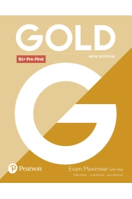 Cubierta de Gold B1+ Pre-First New Edition Exam Maximiser with Key